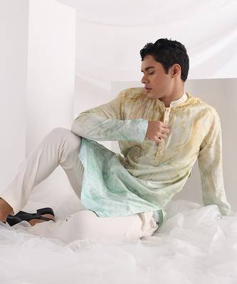 Multicolor Marble Print Quilt Jacket Set 6