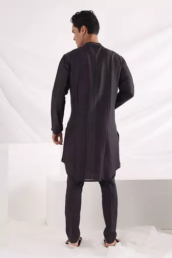 Charcoal Black Deep Sea Kurta Set