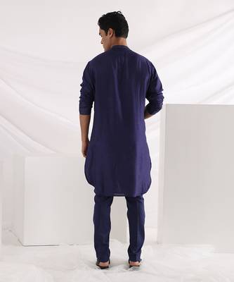 Midnight Corded Nehru Jacket Set 6
