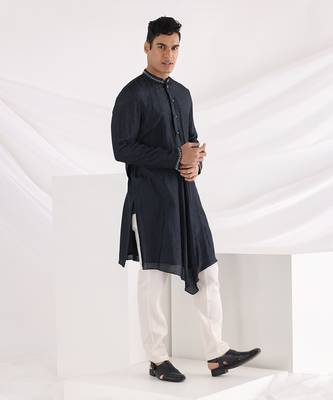 Midnight Blue Noir Kurta Set 2