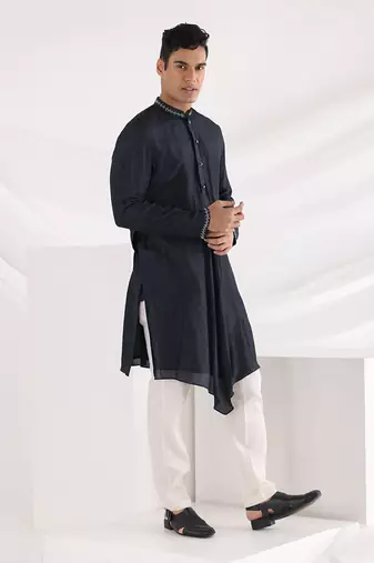 Midnight Blue Noir Kurta Set
