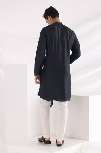 Midnight Blue Noir Kurta Set