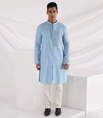 Sky Blue Caspian Corded Kurta Set