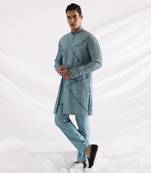 Blue Poseidon Blue Kurta