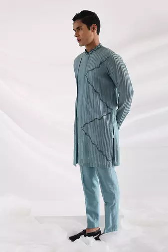 Blue Poseidon Blue Kurta
