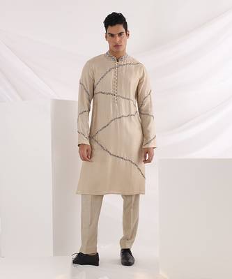 Beige Midas Kurta 1