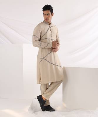Beige Midas Kurta 2