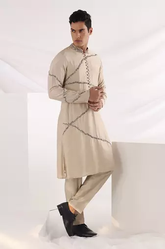 Beige Midas Kurta