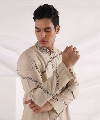 Beige Midas Kurta 4