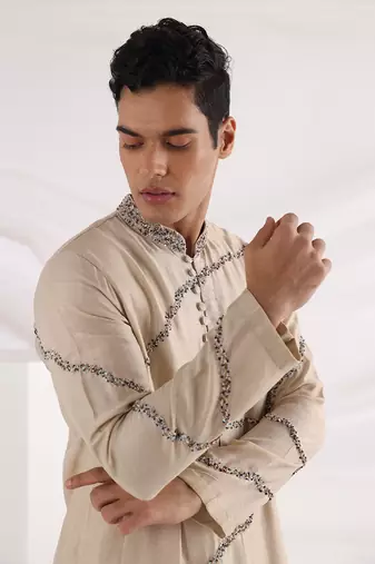 Beige Midas Kurta