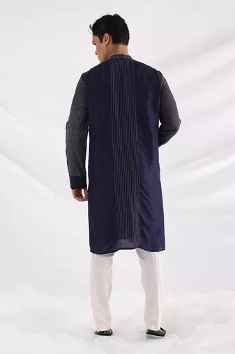 Midnight Blue Threadwork Kurta Set