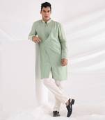 Green Vern Embroidered Kurta Set