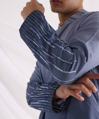 Blue Neptunian Kurta Set 4