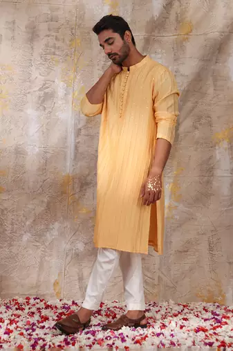 Yellow Milind Kurta Set