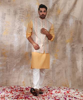 Multicolor Jashn Nehru Jacket Set 1