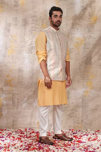 Multicolor Jashn Nehru Jacket Set