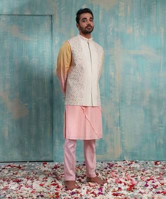 Multicolor Kiyansh Nehru Jacket Set 1