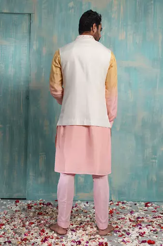 Multicolor Kiyansh Nehru Jacket Set