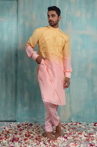 Multicolor Kiyansh Nehru Jacket Set