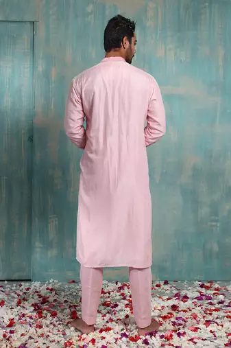 Salmon Pink Manik Kurta Set
