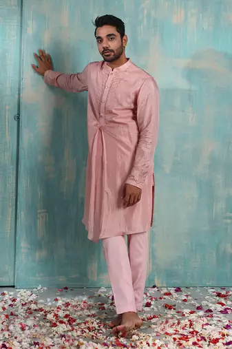 Onion Pink Nieraj Kurta Set