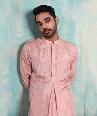 Beige Kryta Nehru Jacket Set 7