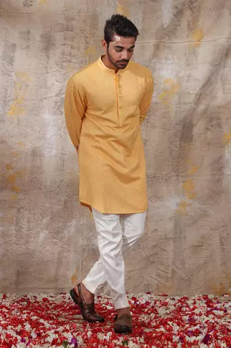 Sunshine Yellow Paraag Kurta Set