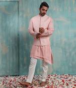 Pink Aadvay Nehru Jacket Set