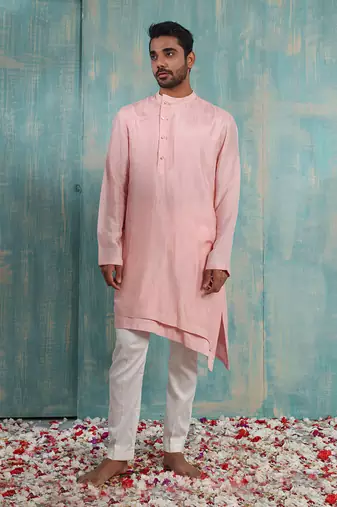 Pink Aadvay Nehru Jacket Set