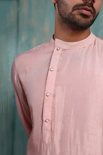 Pink Aadvay Nehru Jacket Set