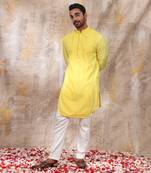 Canary Yellow Vivaan Kurta Set