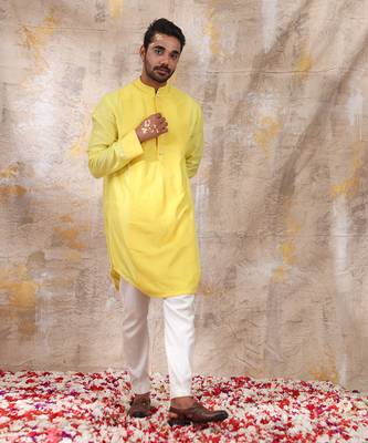 Canary Yellow Vivaan Kurta Set 2