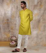 Avocado Green Ogan Kurta Set