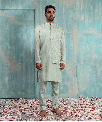 Pista Green Samant Kurta Set 1