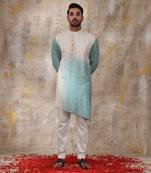 Turquoise Kalol Kurta Set