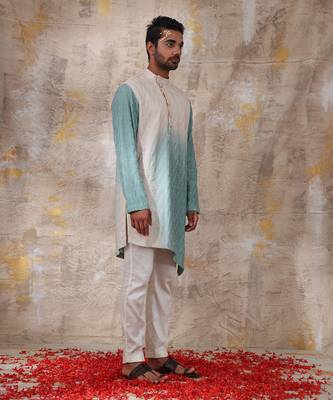 Turquoise Kalol Kurta Set 2