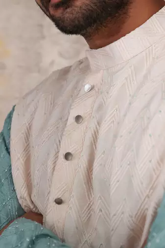 Turquoise Kalol Kurta Set