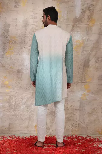 Turquoise Kalol Kurta Set