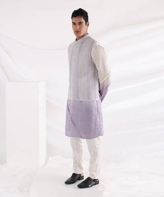 Lavender Dream Nehru Jacket 2