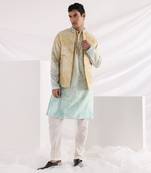 Multicolor Marble Print Quilt Jacket