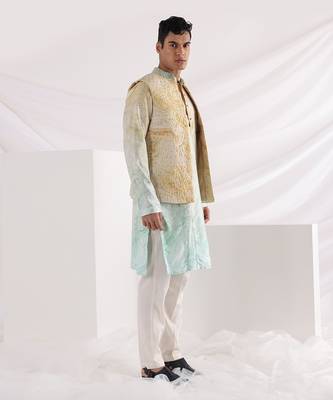 Multicolor Marble Print Quilt Jacket 2