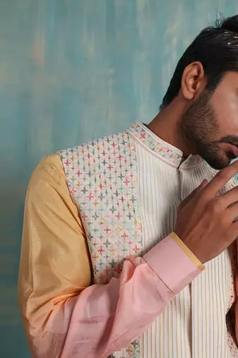Multicolor Kiyansh Nehru Jacket