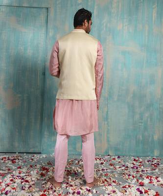 Beige Krtya Nehru Jacket 3