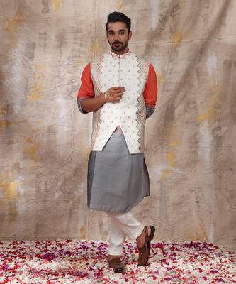 Multicolor Khetan Nehru Jacket 1