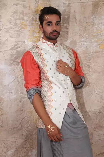 Multicolor Khetan Nehru Jacket