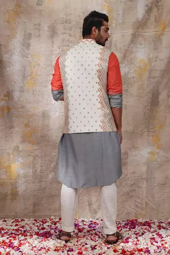 Multicolor Khetan Nehru Jacket