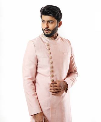Onion Pink Embellished Sherwani Set 3