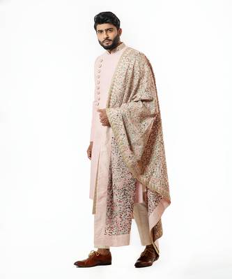 Onion Pink Embellished Sherwani Set 4