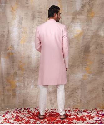 Blush Pink Arnit Embroidered Sherwani Set 4