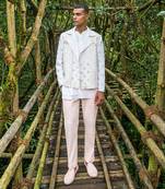 Powder Pink Erica Sinclair Biker  Jacket